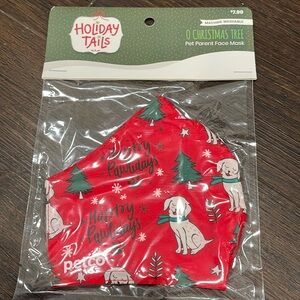 Happy Pawlidays Dog Print Face Mask. NWT. *Benefits Animal Rescue*